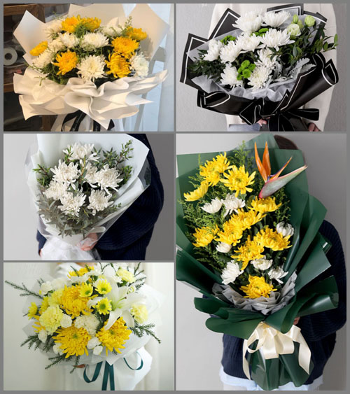 云南文山州广南县莲城镇白事花束代送